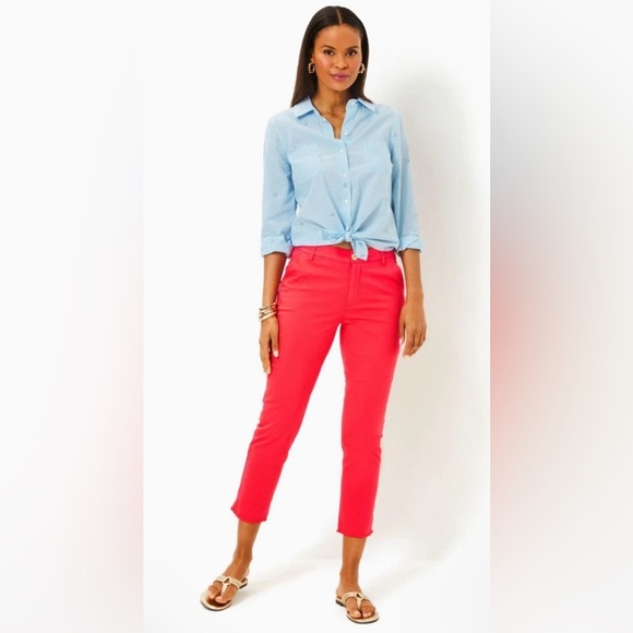 Lilly Pulitzer Pants - NEW with tags (NWT) Lilly Pulitzer Mizner Red 27" Montoya Chino Pant